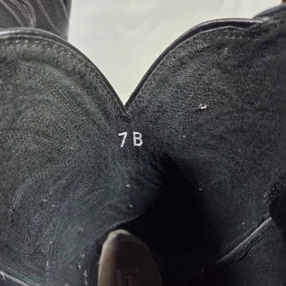 Ariat Heritage Western Cowboy Boots Women 7B Black Leather 10001037 - Picture 5 of 9